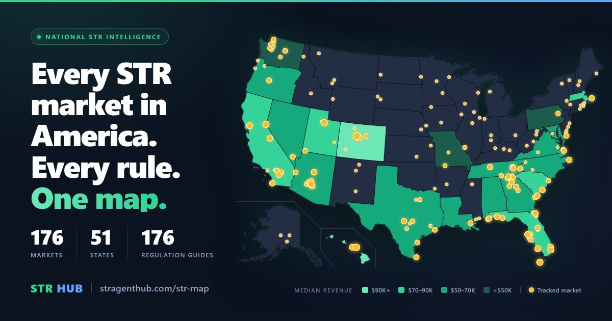 The National STR Map: every US short-term rental market, colour-coded by opportunity